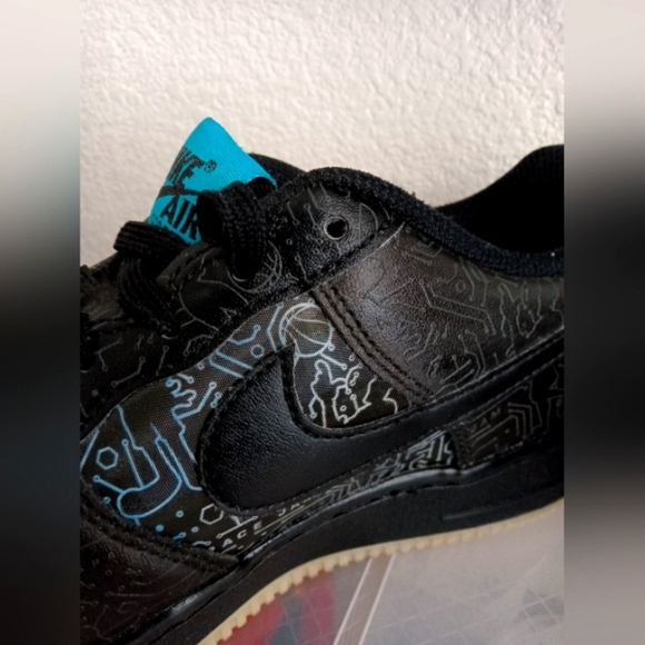 NEW Space Jam x Air Force 1 "Computer Chip" - 🌟Soles glow in dark🌟 - Picture 1 of 10